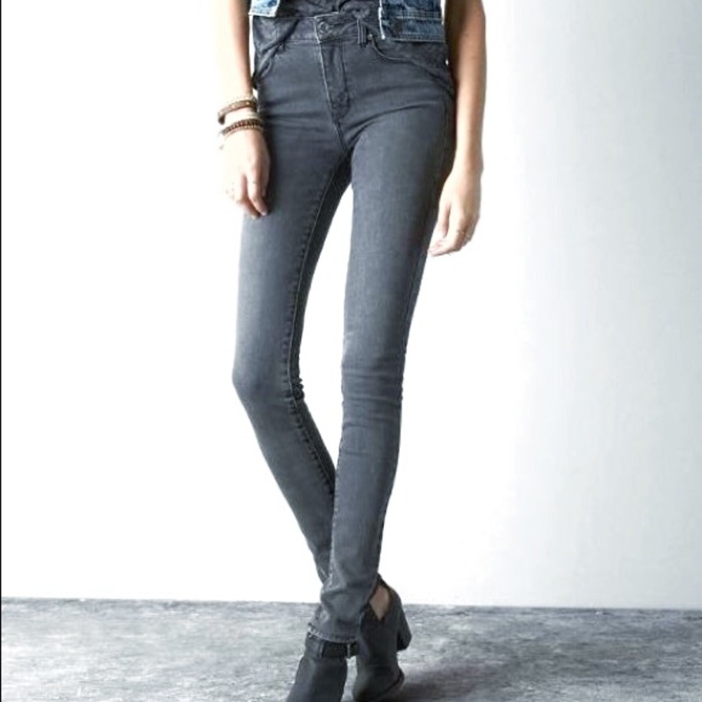 AE Grey Skinny Jeans